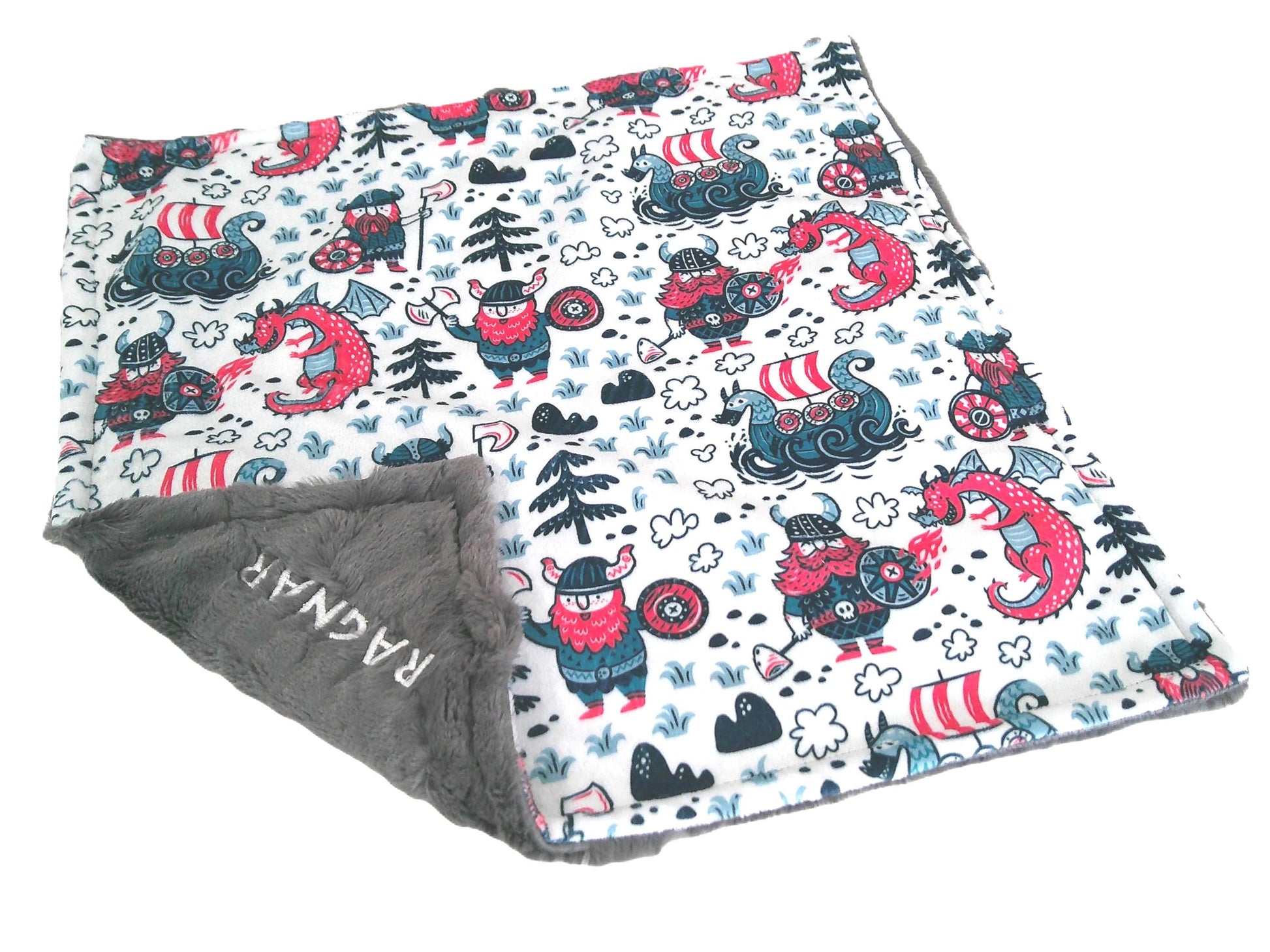 Viking Rune Blanket - Norse Protection Rune Baby Blanket, Viking Nursery Gift