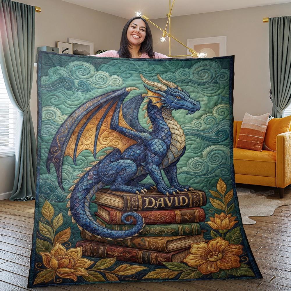Viking Rug - Viking Dragon Knotwork Rug, Norse Mythology, Celtic Serpent Warrior (40x60cm)