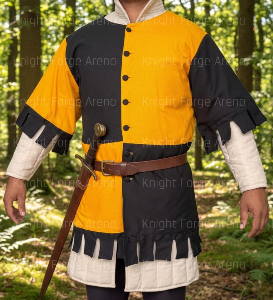 Viking Jacket - Viking Wool Klappenrock Coat, Early Medieval Warrior Tunic, Handcrafted Jacket