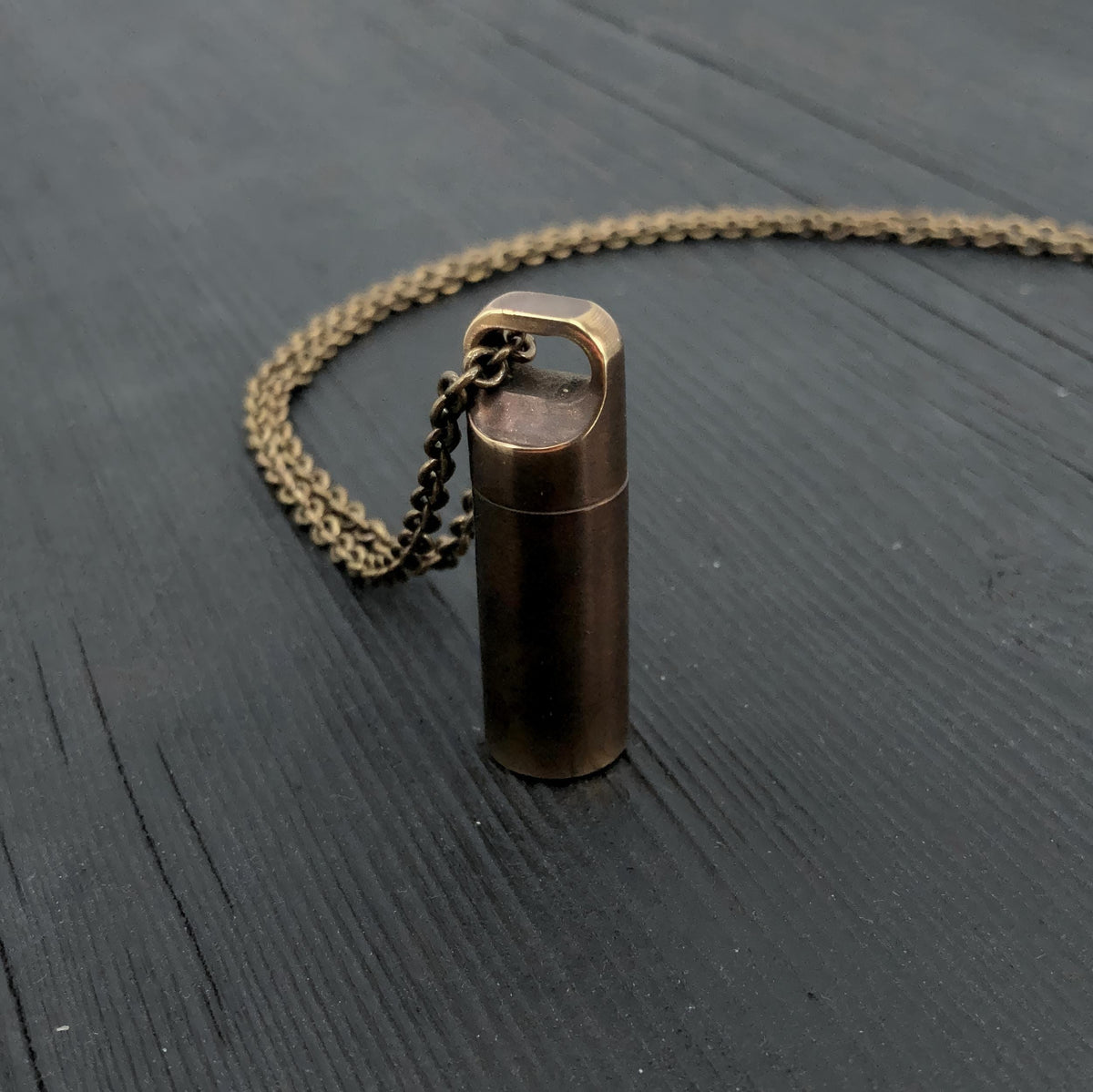 Viking Valknut Necklace - Viking Valknut Brass Cremation Urn Necklace: Custom Engraved Norse Pendant