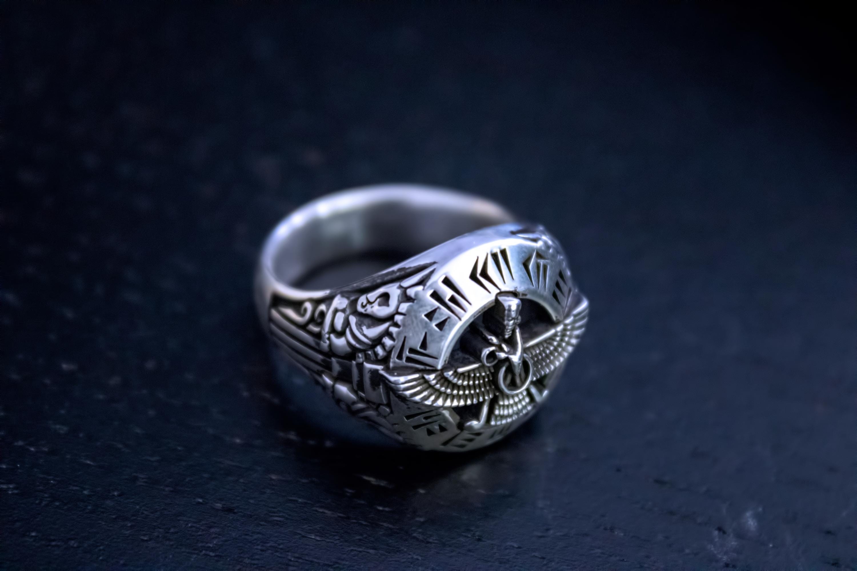Viking Necklace - Sterling Silver Lion Head Pendant: Viking Sword Amulet
