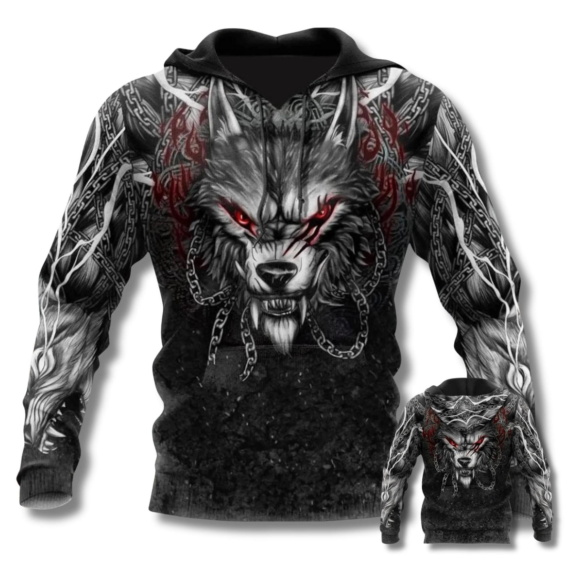 Viking Hoodie - Viking Armor Hoodie Norse Celtic Knot Warrior Zip Up Sweatshirt 3D All Over Print