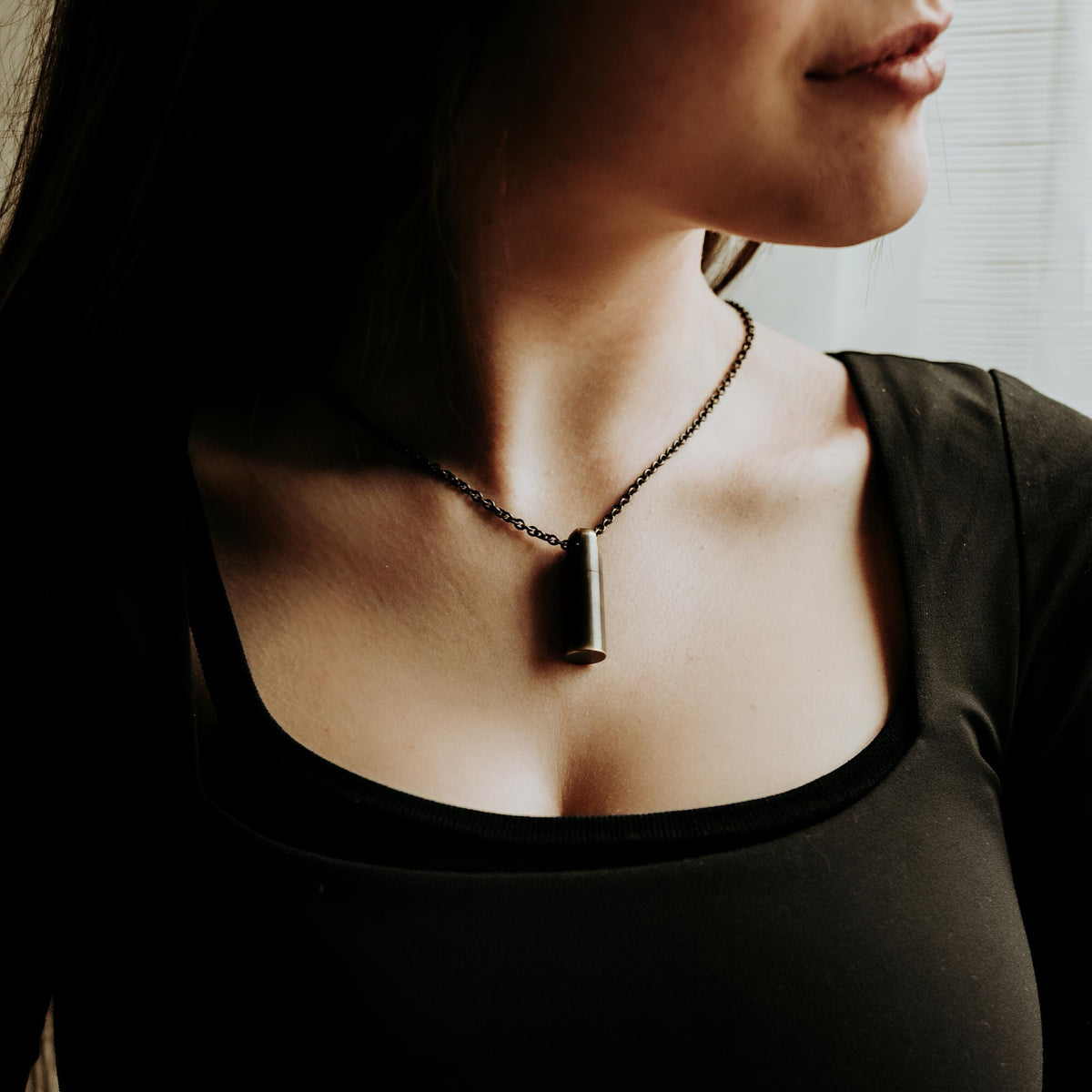 Viking Valknut Necklace - Viking Valknut Brass Cremation Urn Necklace: Custom Engraved Norse Pendant
