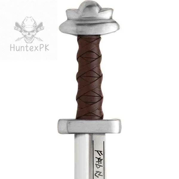 Viking Weapon Replica - Custom Handmade Viking Seax – 26" Engraved 440C Steel Blade