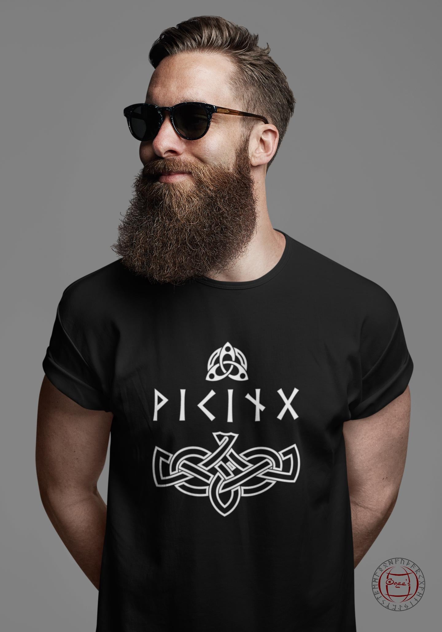 Viking Valhalla T-Shirt - Until Valhalla Rune Shirt, Minimalist Viking Tee for Men, Norse