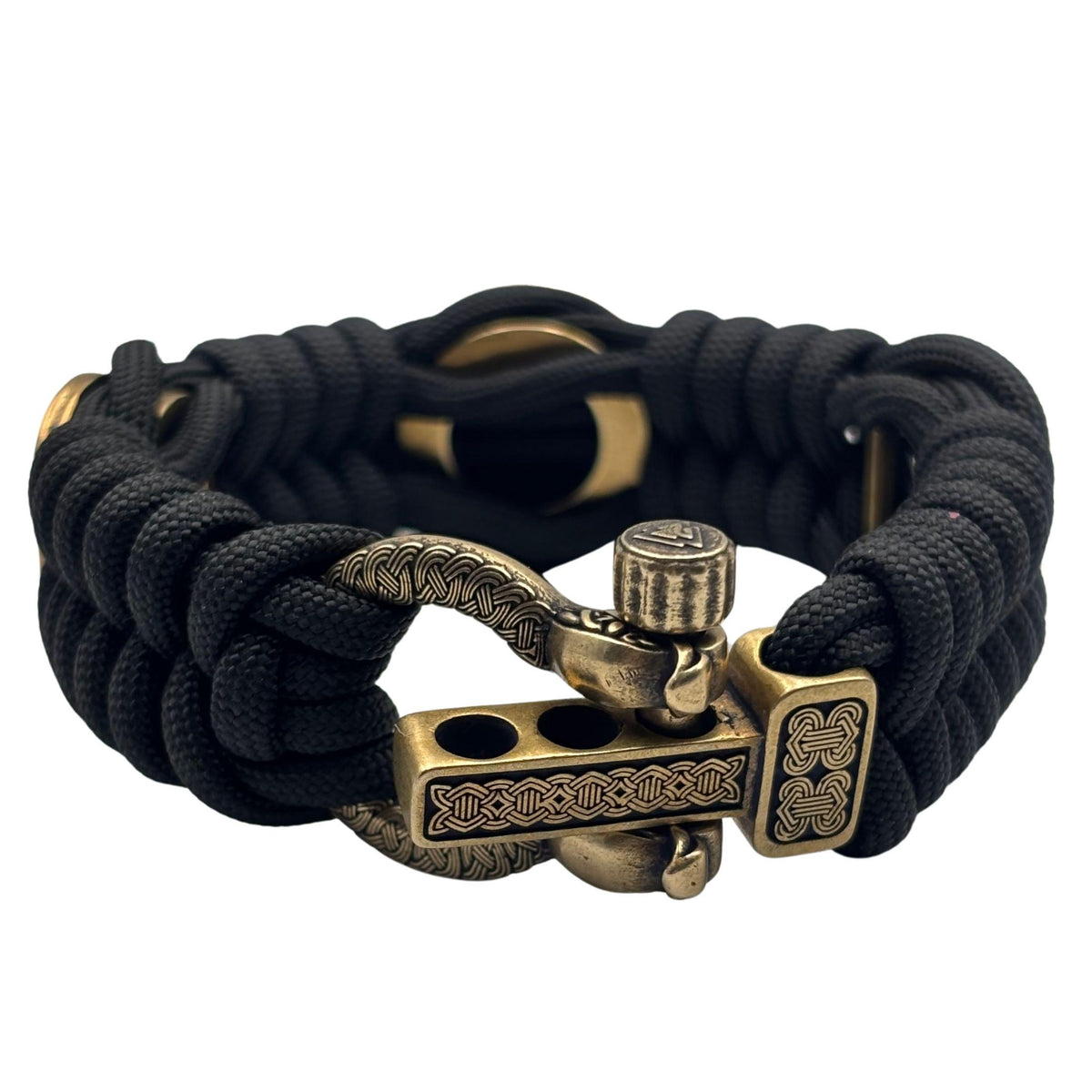 Viking Bracelet - Viking Sigurd and Fafnir Helm of Awe Paracord Bracelet Mens Jewelry gift for him