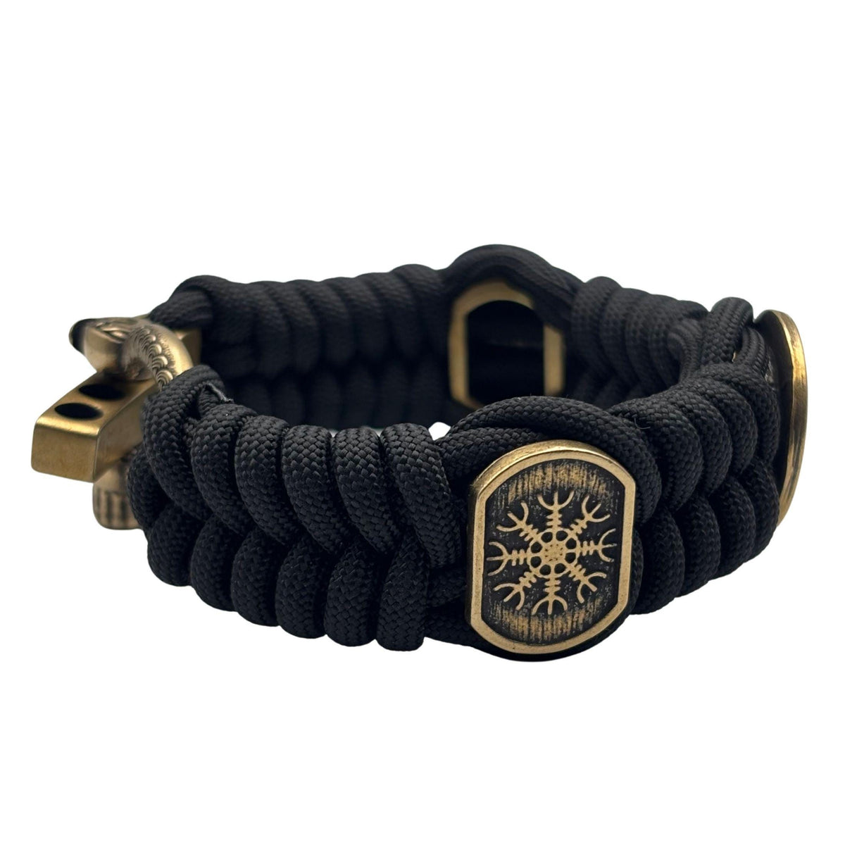 Viking Bracelet - Viking Sigurd and Fafnir Helm of Awe Paracord Bracelet Mens Jewelry gift for him