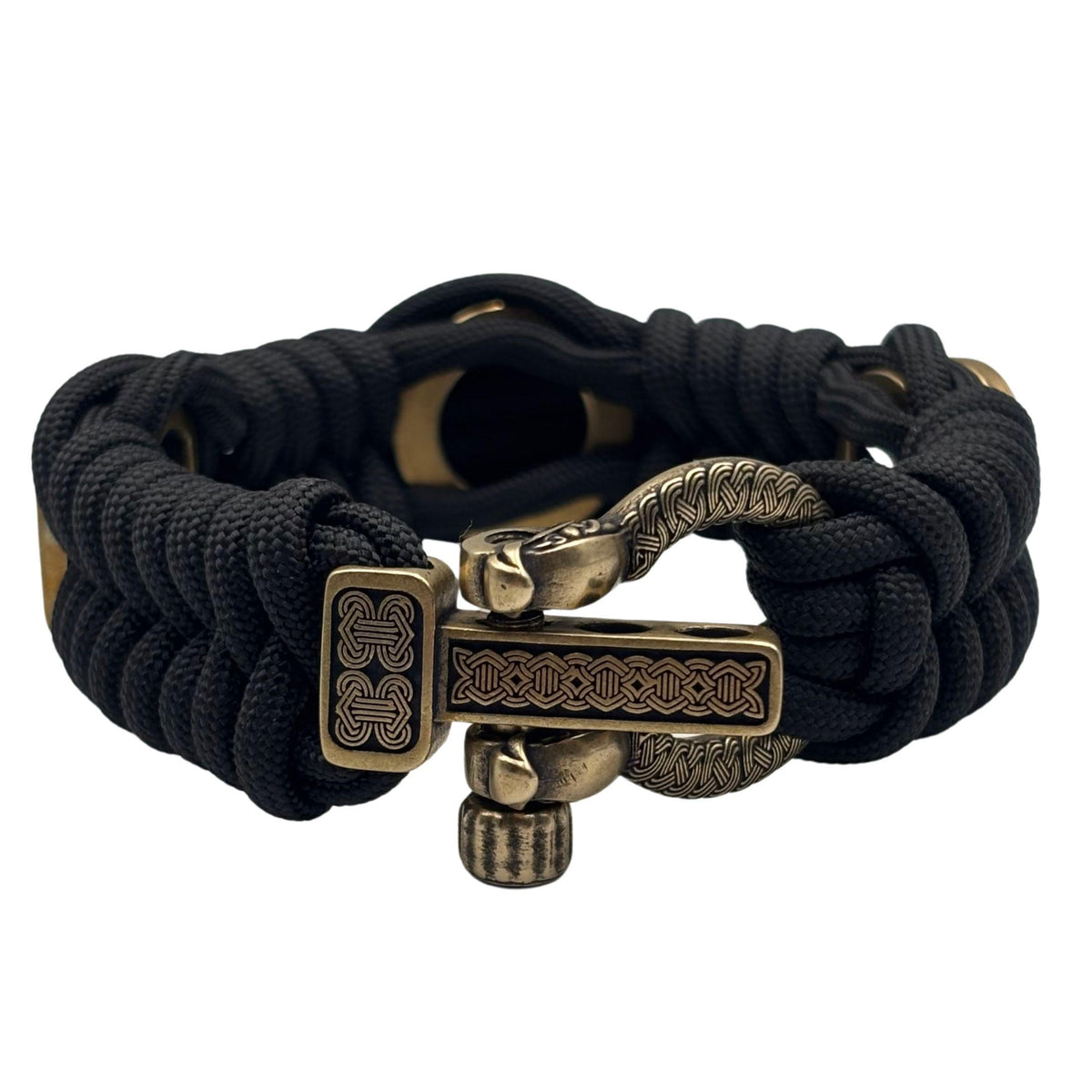 Viking Bracelet - Viking Sigurd and Fafnir Helm of Awe Paracord Bracelet Mens Jewelry gift for him