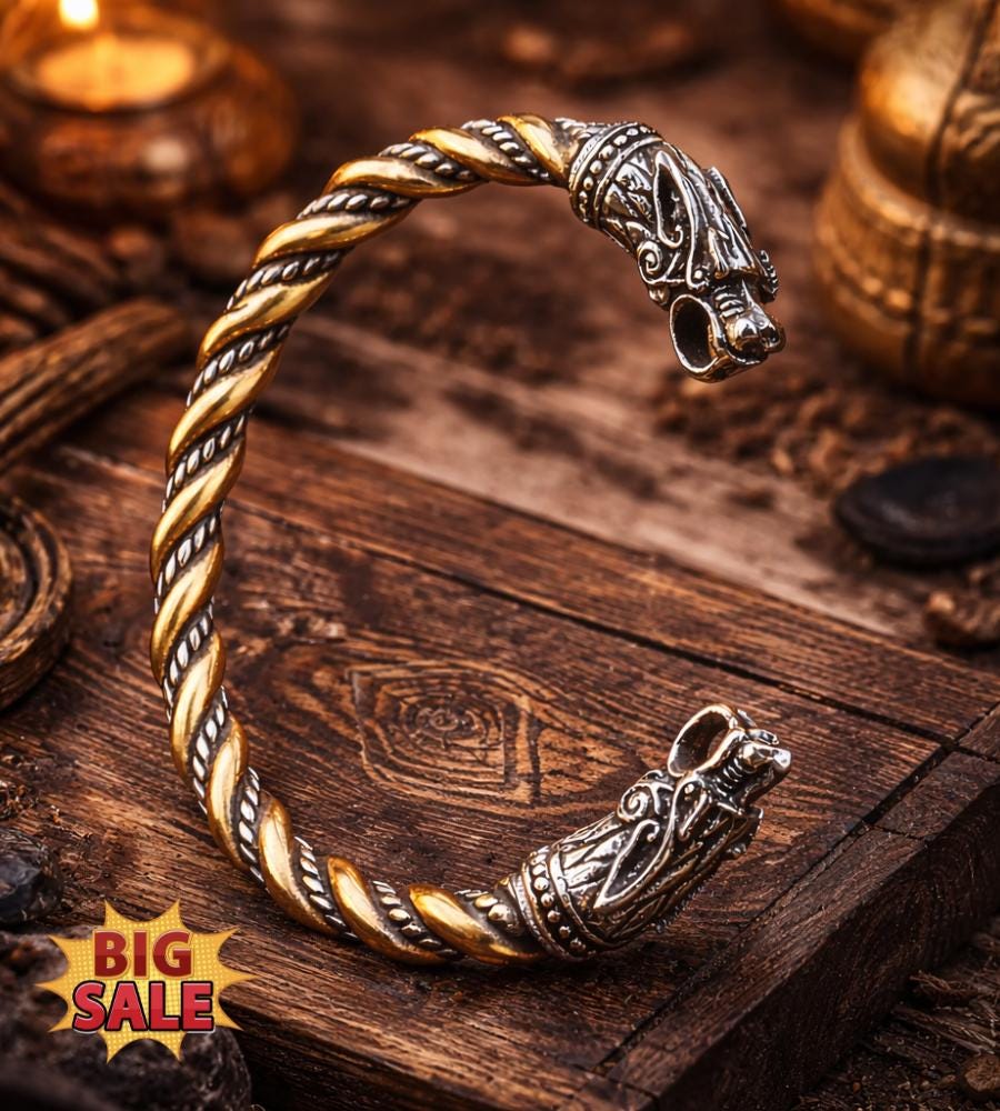 Viking Bracelet - Viking Leather Bracelet Men, Braided Black Leather Chain Bracelet, Norse Warrior