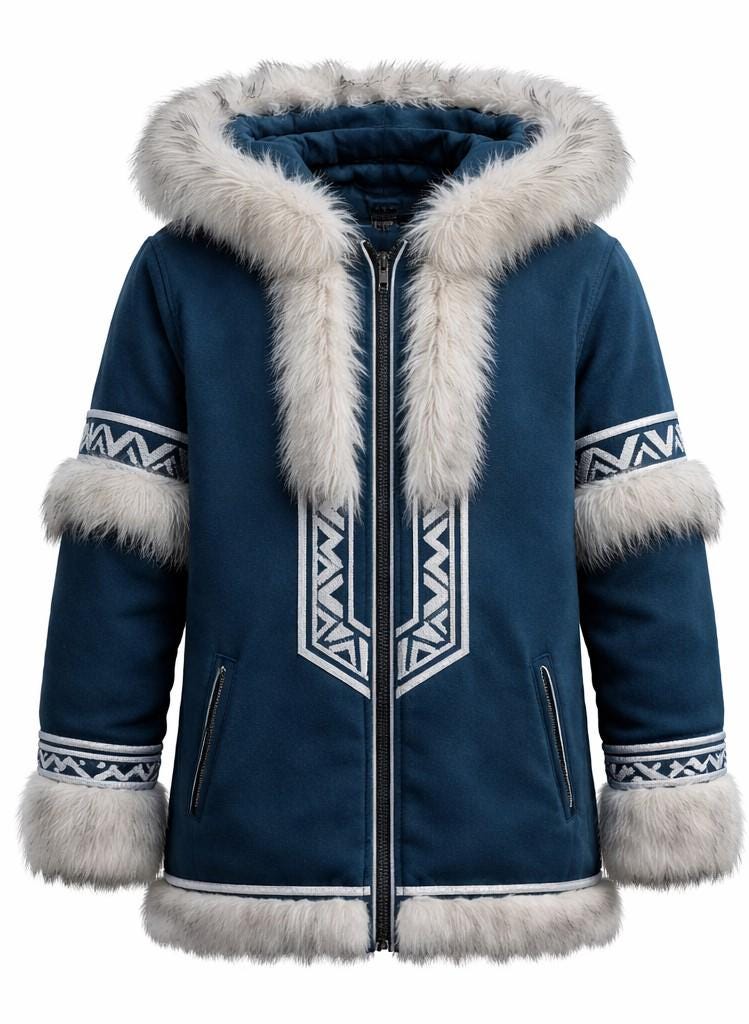 Viking Jacket - Medieval Viking Leather Coat, Fur Collar, Norse Warrior Jacket, Renaissance Fair