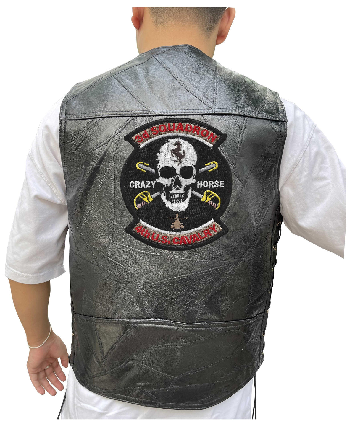 Viking Jacket - Viking Warrior Embroidered Patch, Norse Helmet Back Applique, Gold Black Gothic