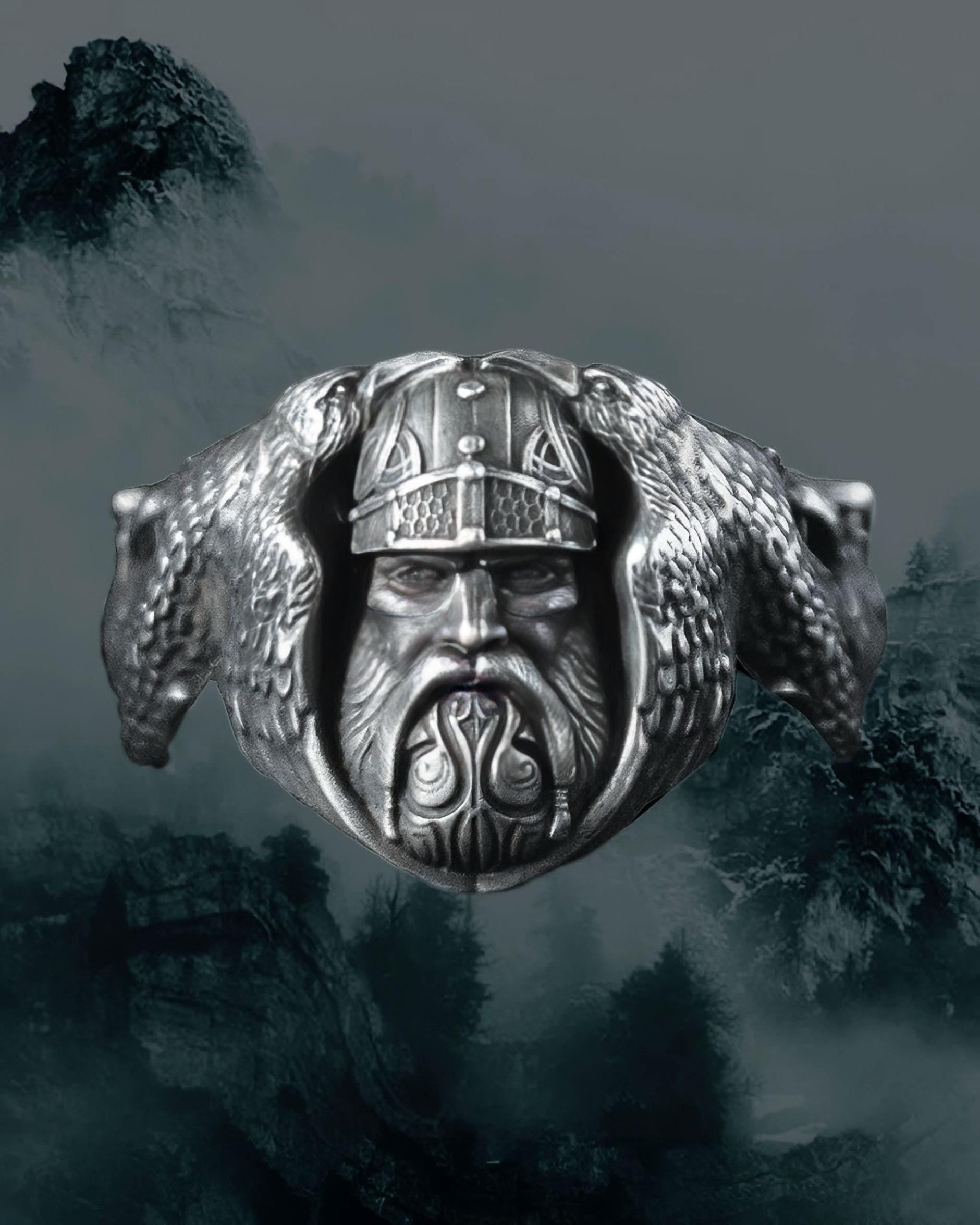 Viking Odin Jewelry Accessory - Viking Beard Bead and Hair Beads: Odin & Valknut Design