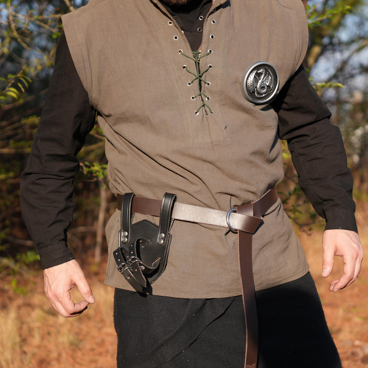 Viking Costume & LARP - Renaissance Festival Medieval Style Handmade Frog Viking Accessories