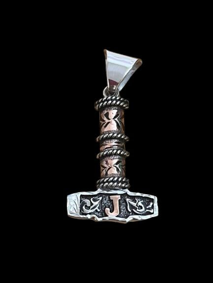 Viking Thor's Hammer Necklace - Personalized Viking Hammer Necklace, Mjolnir Pendant, Custom