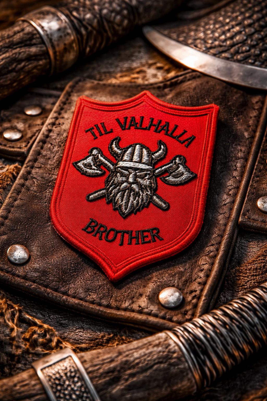 Viking Jacket - Viking Warrior Embroidered Patch, Norse Helmet Back Applique, Gold Black Gothic