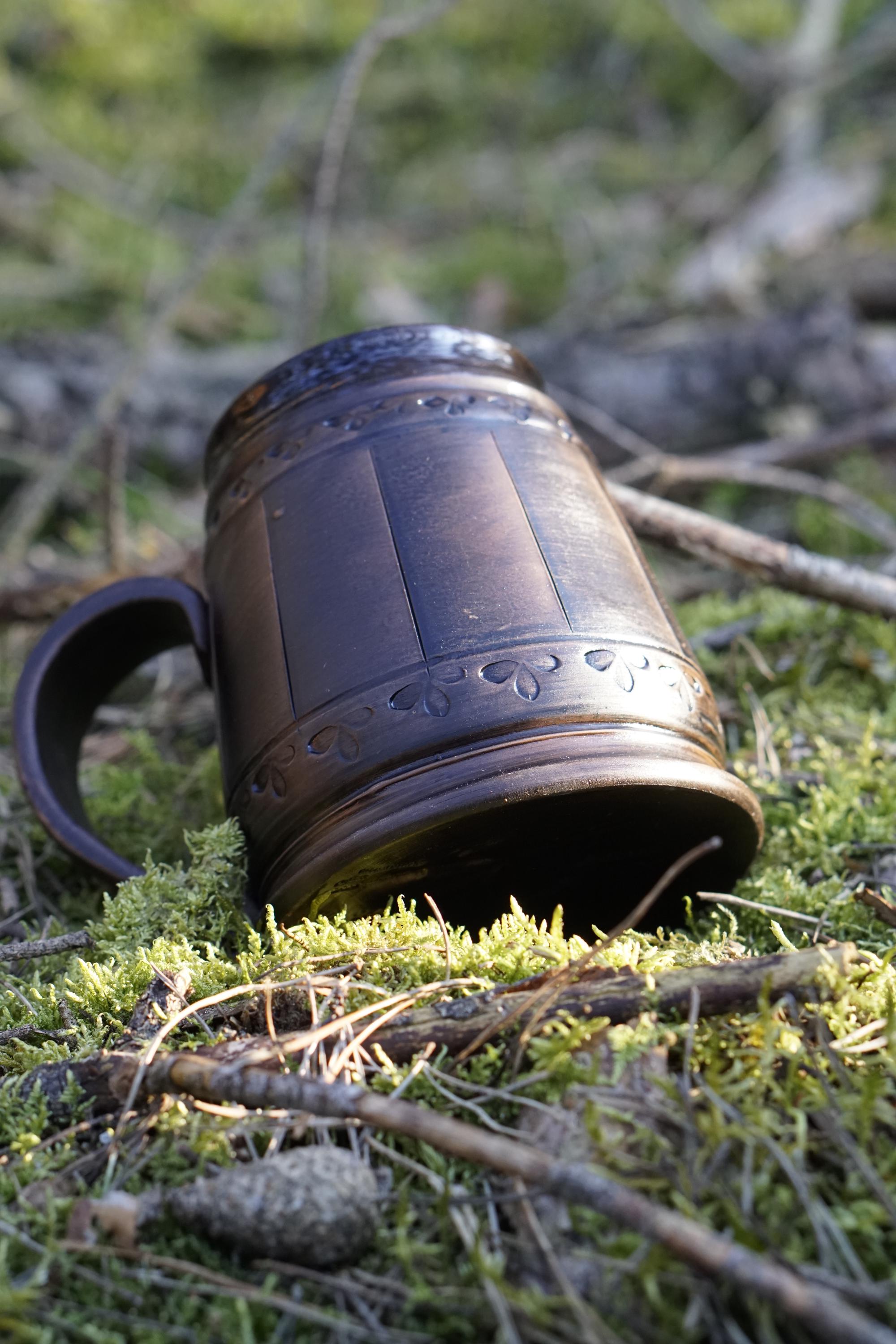 Viking Odin Mug - Viking Mug Handmade - Odin Ceramic Mug 500ml - Gift for Men & Viking Medieval