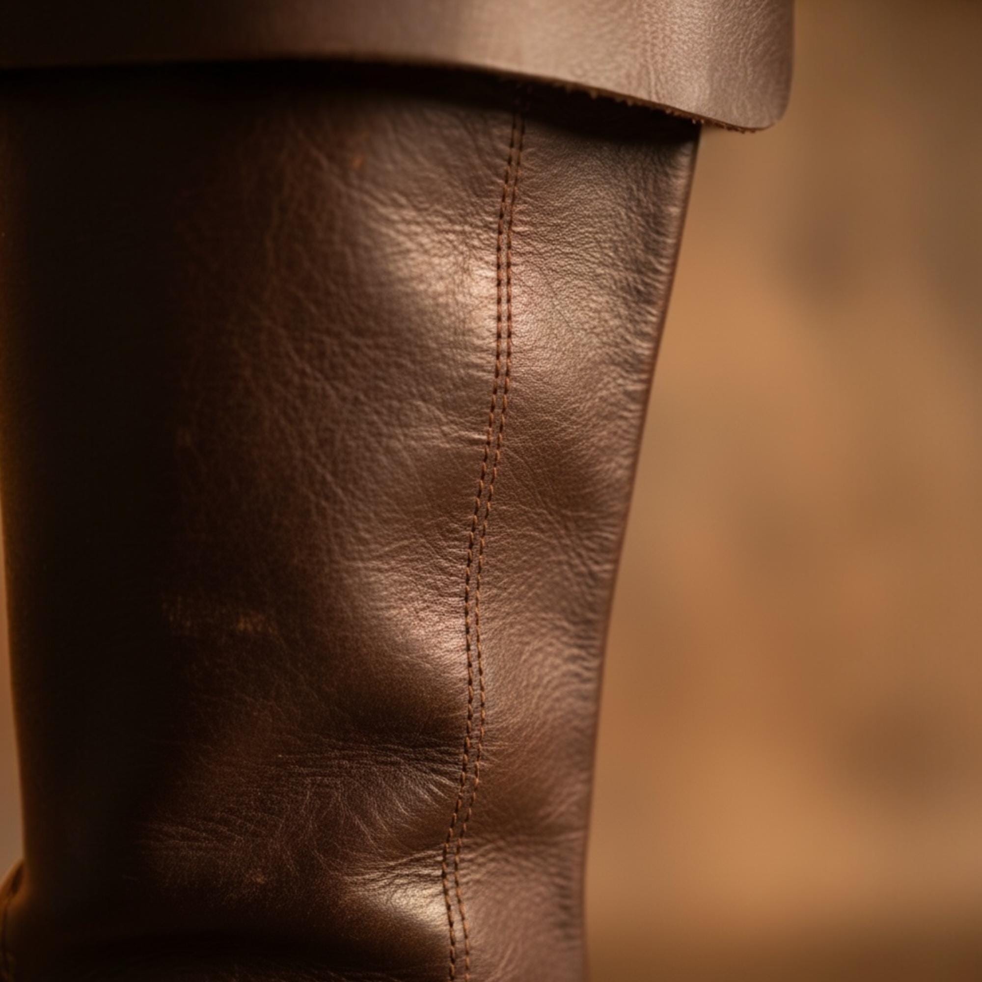 Viking Boots - Medieval Knee High Boots for Ren Faire, Viking LARP Boots, Renaissance Lace Up
