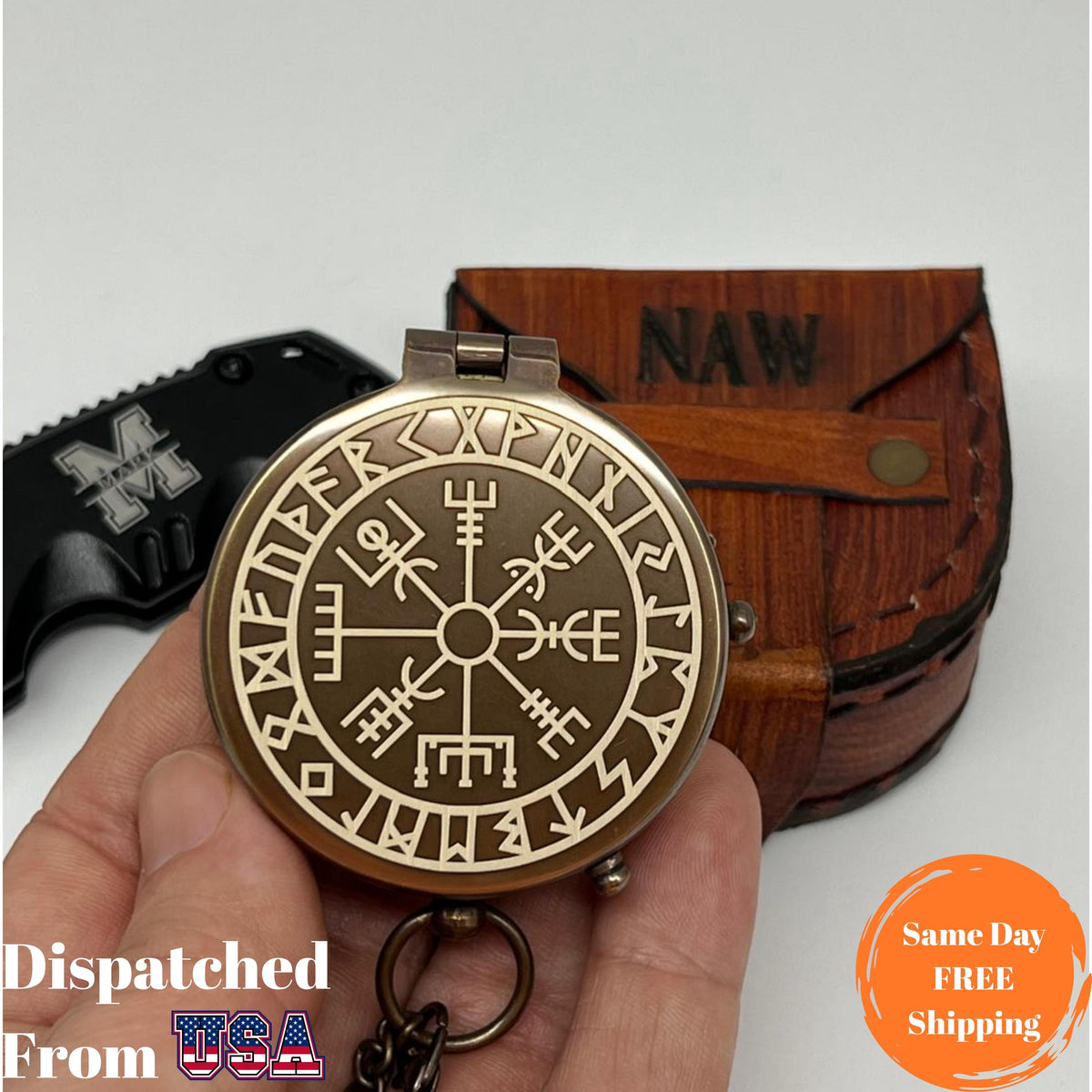 Viking Thor's Hammer Mug - Viking horn-Norse symbol engraved Horn Mugs - Vegvisir, Thor's Hammer