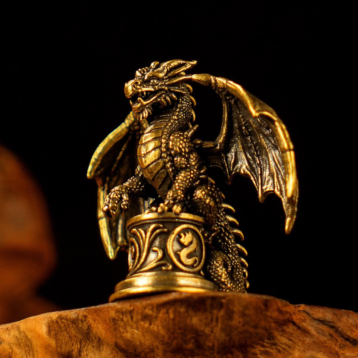 Viking Home Decor - Handmade Mini Bronze Viking Statue - Retro Desktop Decoration, Gothic Small