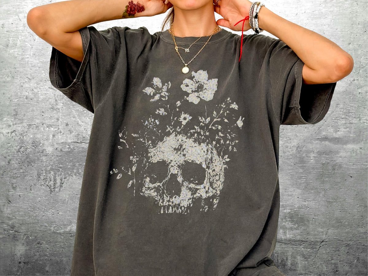Viking T-Shirt - Viking Skull Oversized T-Shirt