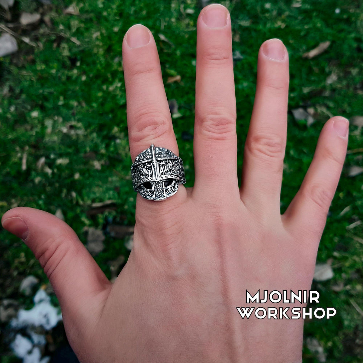 Viking Ring - Bronze Viking Ring: Vendel Era Norse Band, Design From Valsgarde Helmet