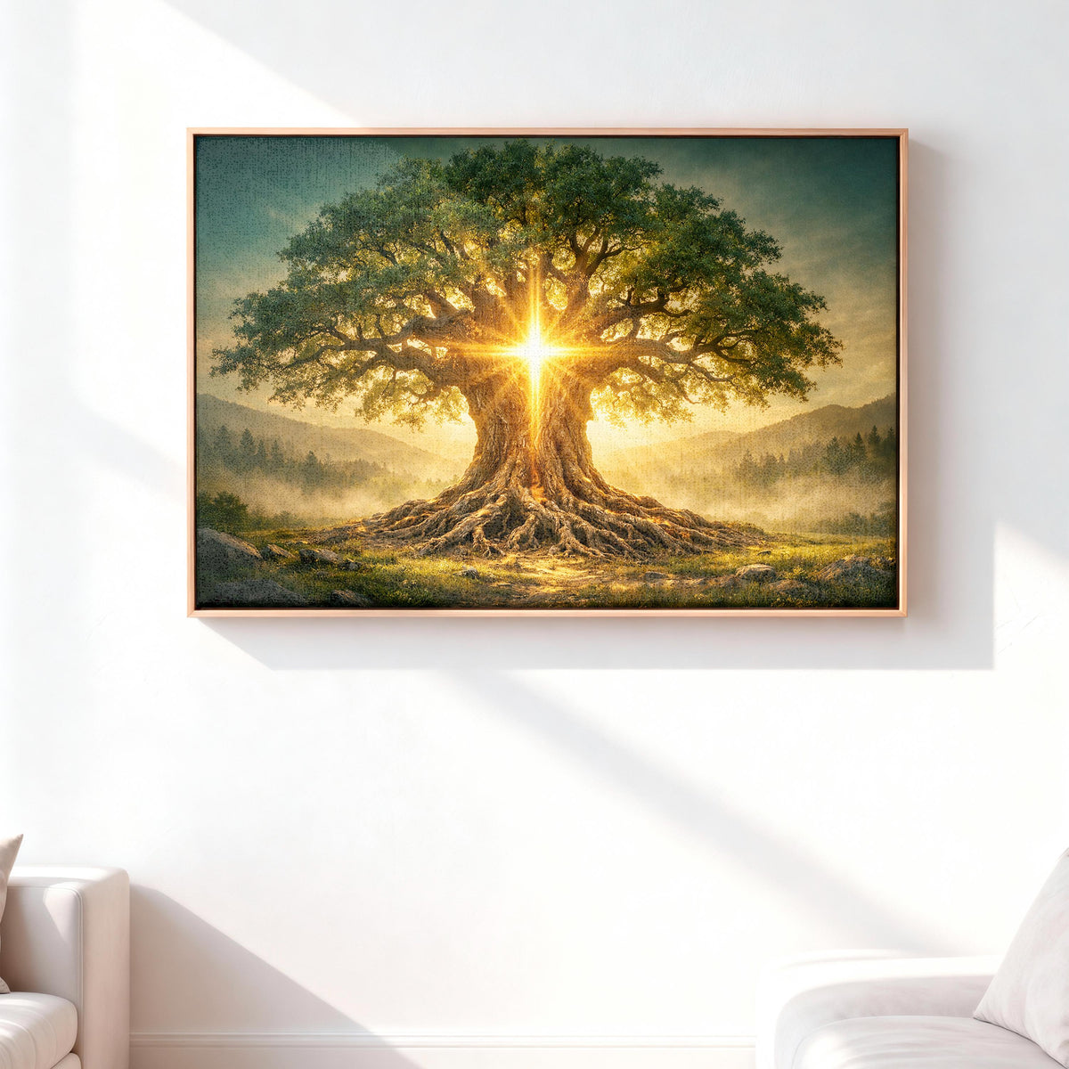 Viking Yggdrasil Tree of Life Rug - Yggdrasil Tree Of Life Round Rug, Nordic Carpet, Vikings Rug