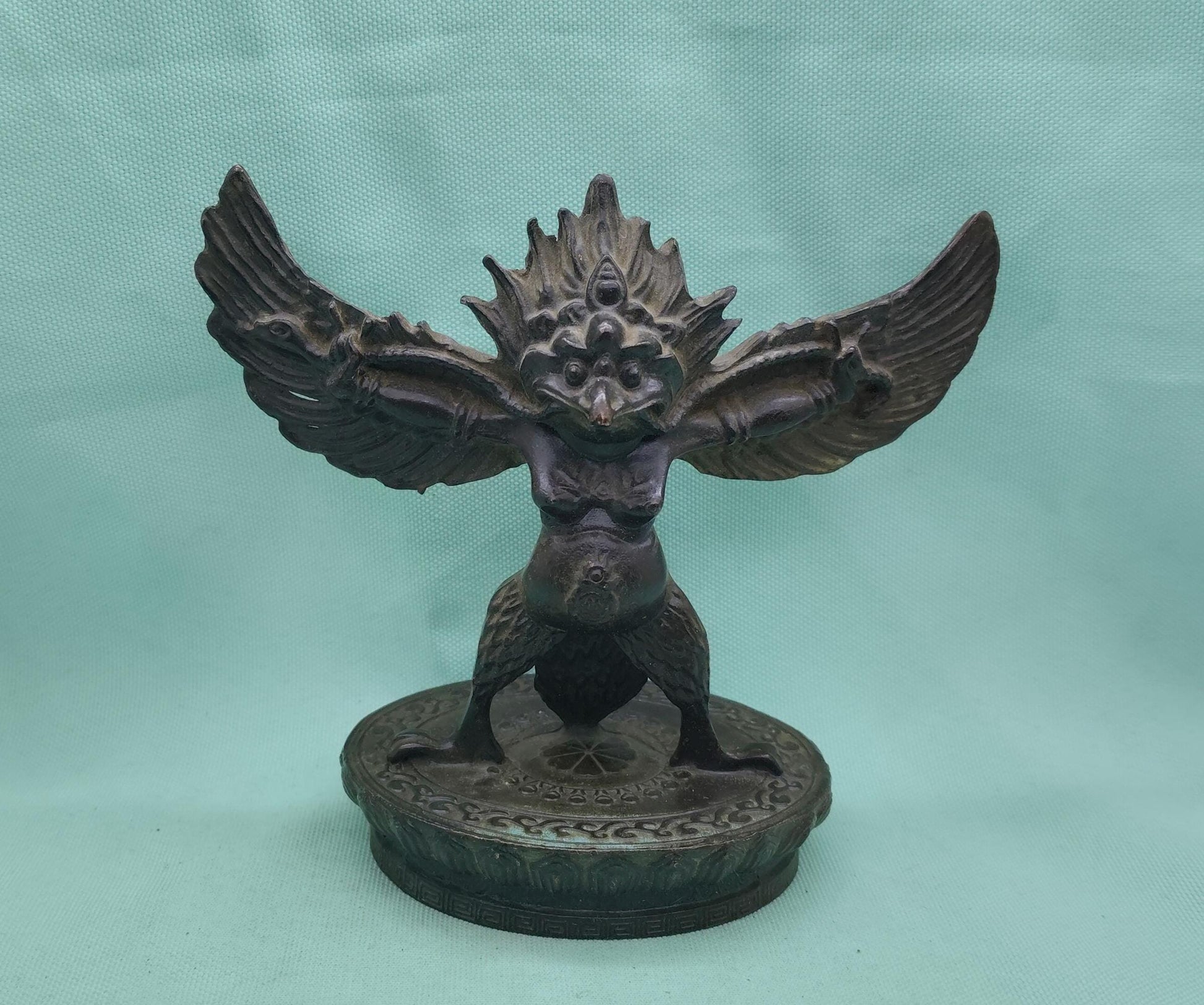 Viking Home Decor - Handmade Mini Bronze Viking Statue - Retro Desktop Decoration, Gothic Small