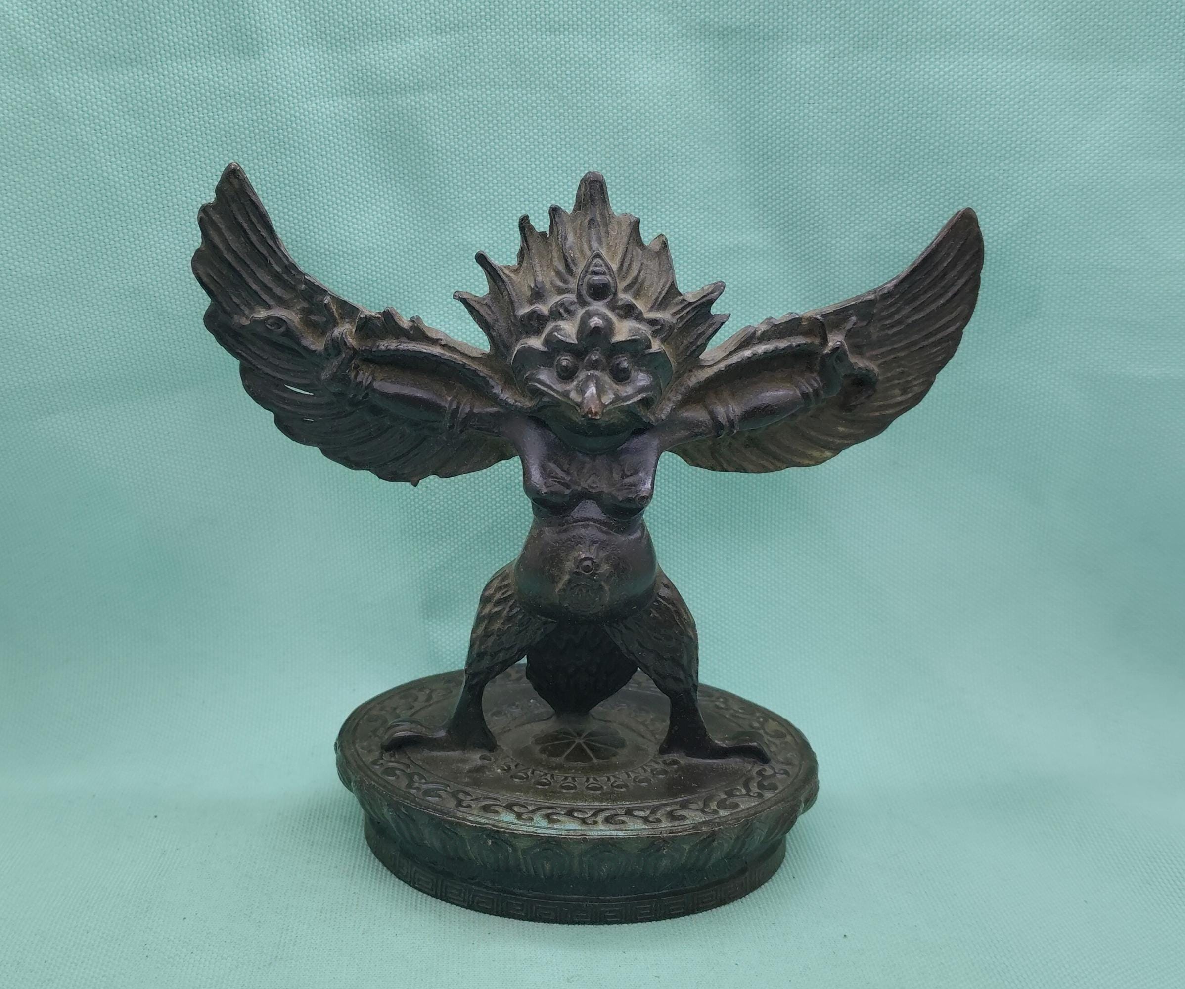 Viking Home Decor - Handmade Mini Bronze Viking Statue - Retro Desktop Decoration, Gothic Small