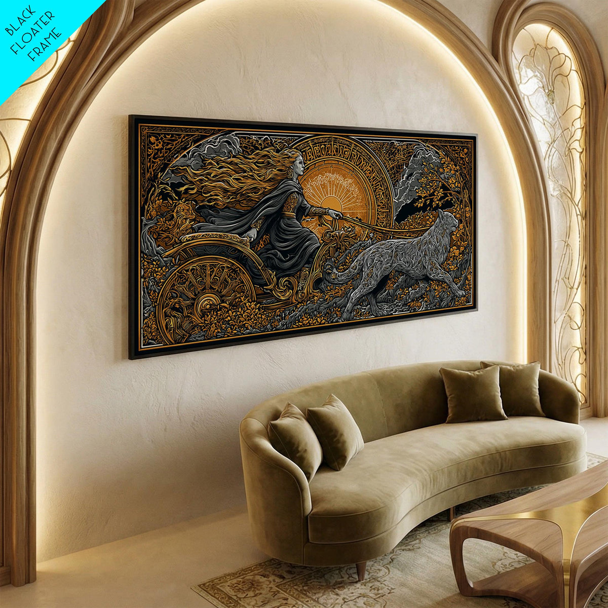 Viking Raven Blanket - Viking Longship Tapestry Wall Hanging Norse Raven Fjord Wall Art Large Wall