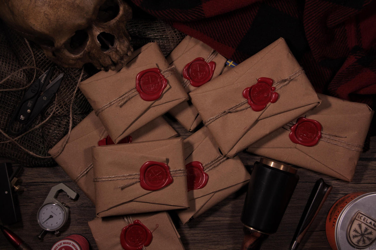 Viking Thor's Hammer Leather Accessory - Mjolnir & Jormungandr Leather Wallet: Viking Mythology
