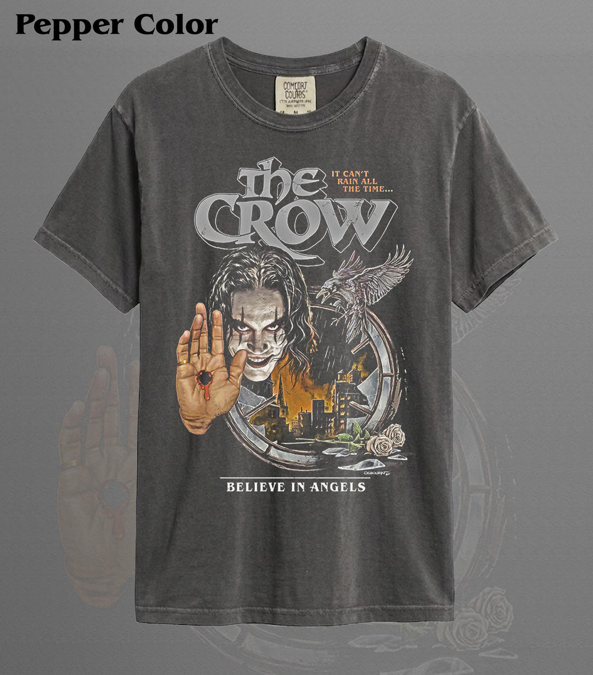 Viking Odin T-Shirt - Odin's Ravens Shirt, Viking Mythology Crow Tee, Garment Dyed Relaxed Fit