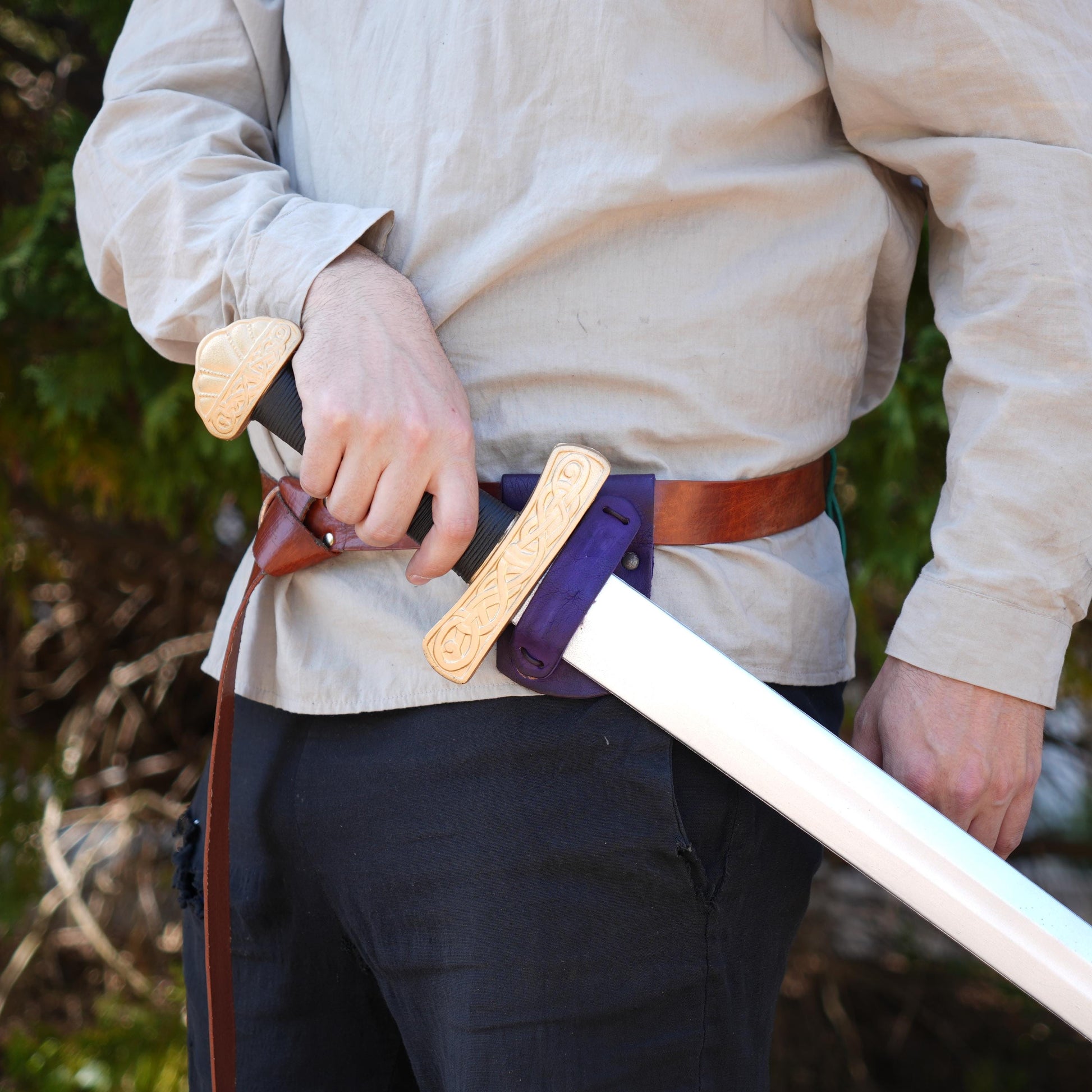 Viking Costume & LARP - Renaissance Festival Cosplay Larp Accessory Leather Holster Cosplay