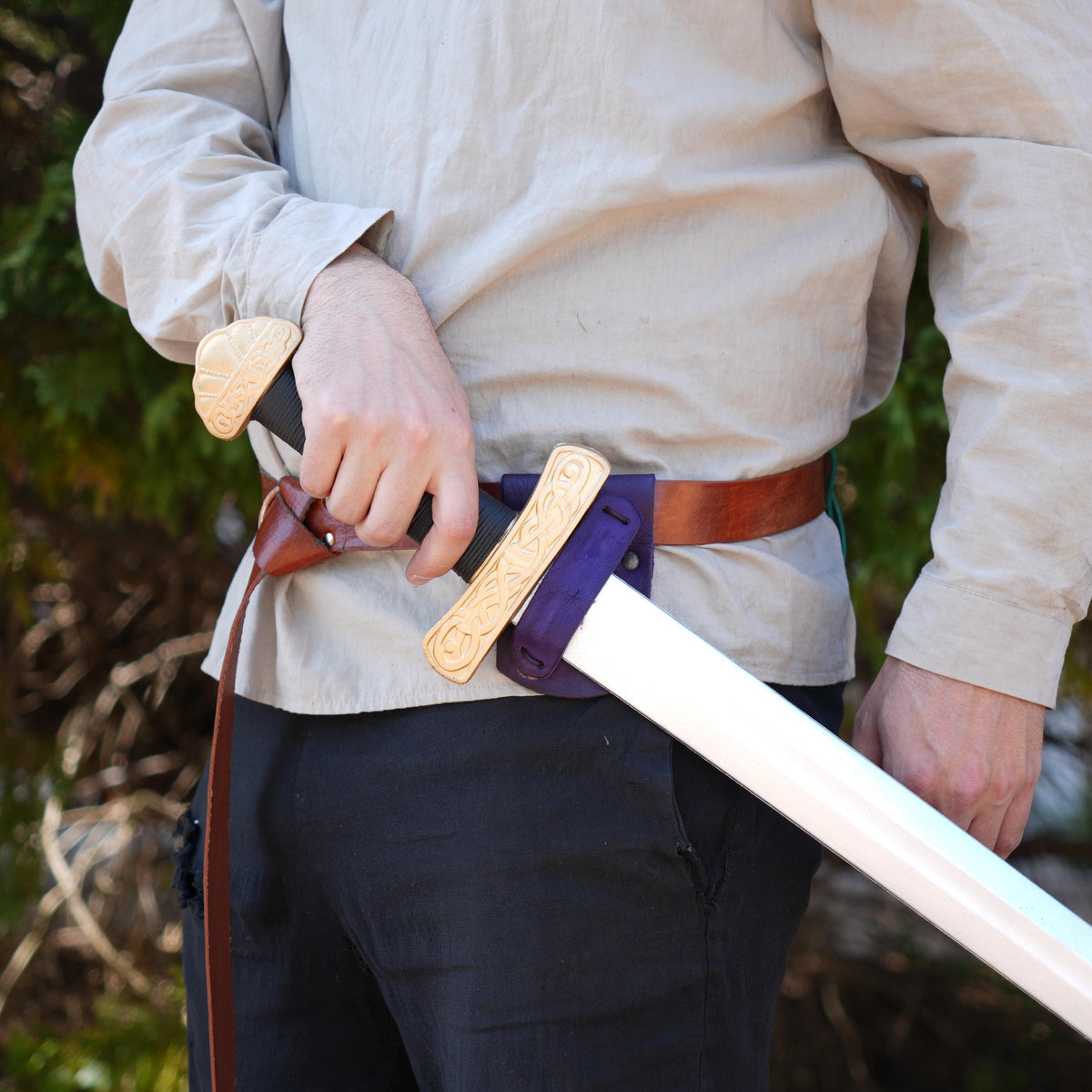 Viking Costume & LARP - Renaissance Festival Cosplay Larp Accessory Leather Holster Cosplay