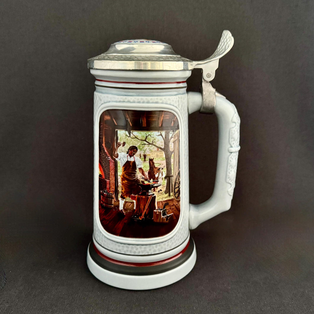 Viking Mug - Vintage Medieval Fantasy Ceramic Beer Stein Wizard Lid Viking Warrior Christmas Gift