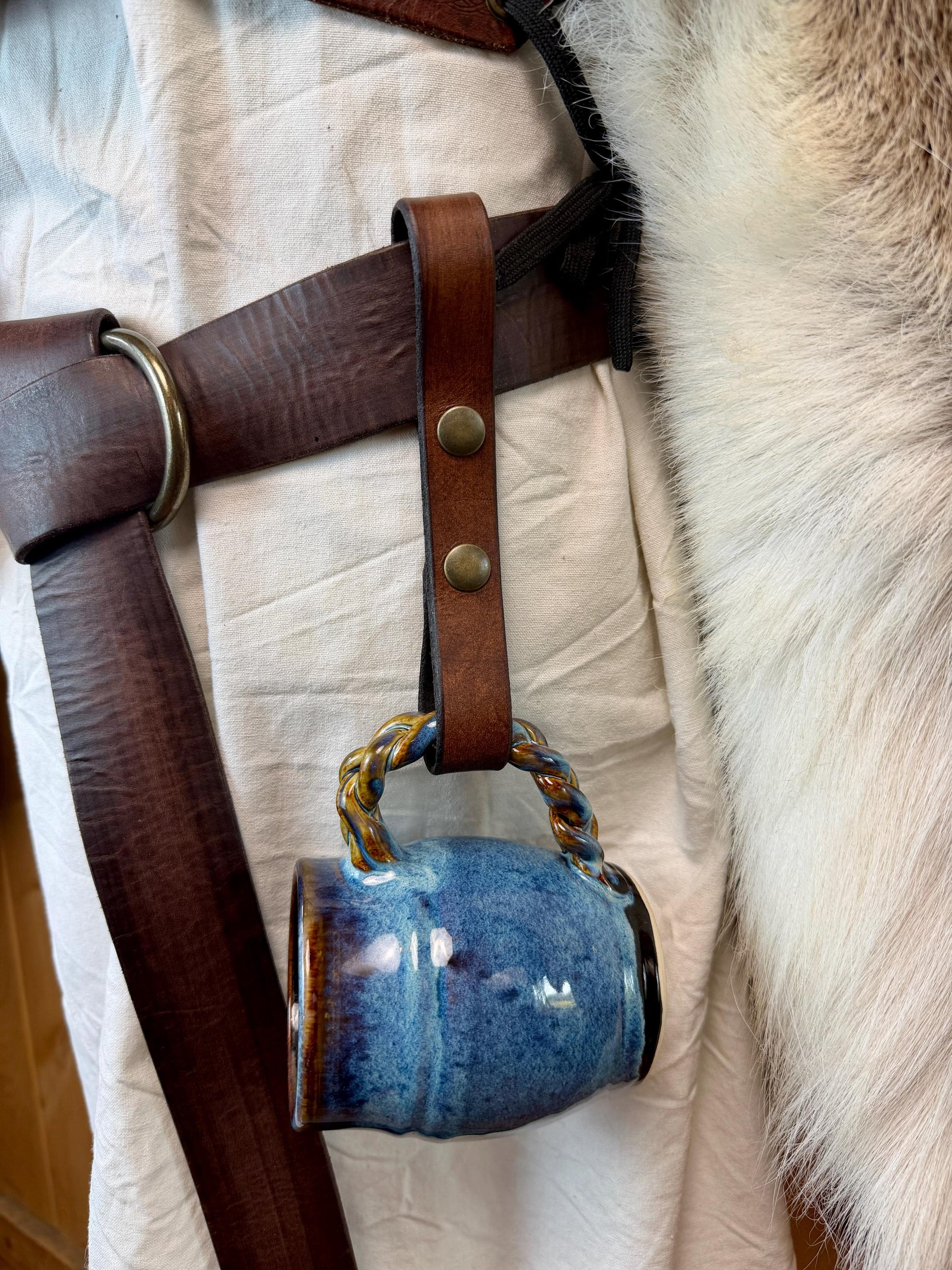 Viking Odin Mug - Custom Nordic Viking Mug with Raven & Dragon, Odin Tankard, Handmade Scandinavian