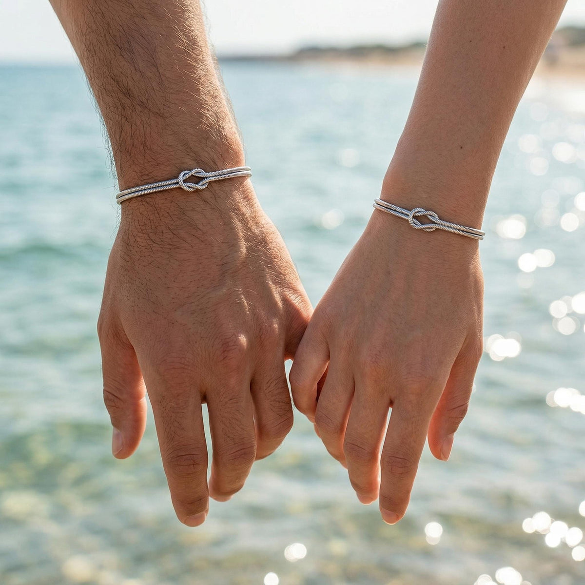 Viking Thor's Hammer Bracelet - Matching Viking Bracelet Set, Mjolnir Norse Couple Bracelets, His