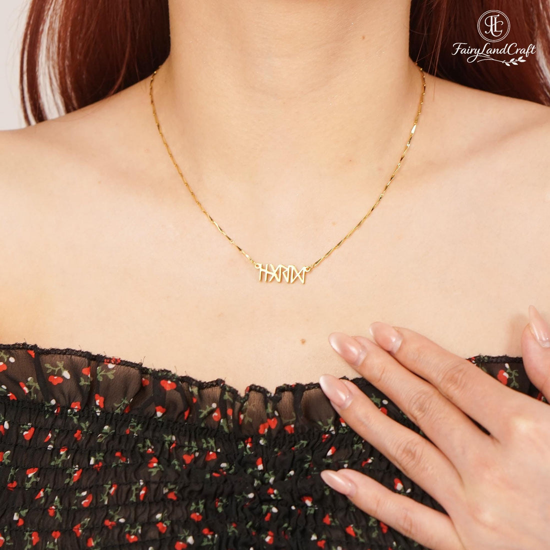 Viking Rune Necklace - Custom Runes Name Necklace, Personalized Viking Jewelry - Norse Mythology