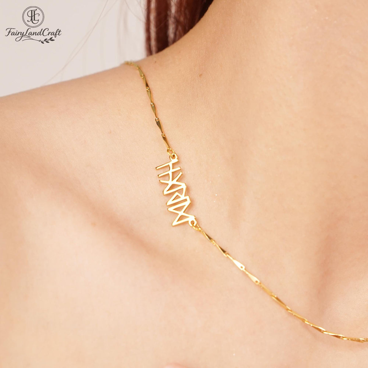 Viking Rune Necklace - Custom Runes Name Necklace, Personalized Viking Jewelry - Norse Mythology