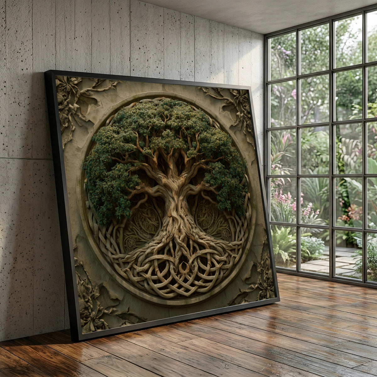 Viking Yggdrasil Tree of Life Blanket - Yggdrasil Woven Blanket, Norse Mythology Tapestry, Viking