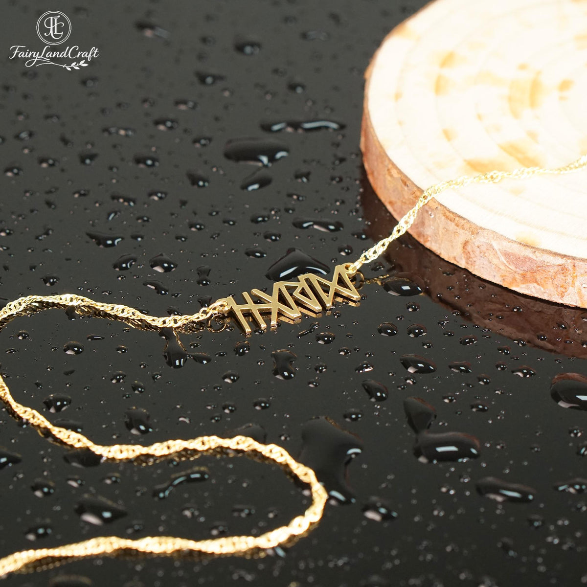 Viking Rune Necklace - Custom Runes Name Necklace, Personalized Viking Jewelry - Norse Mythology