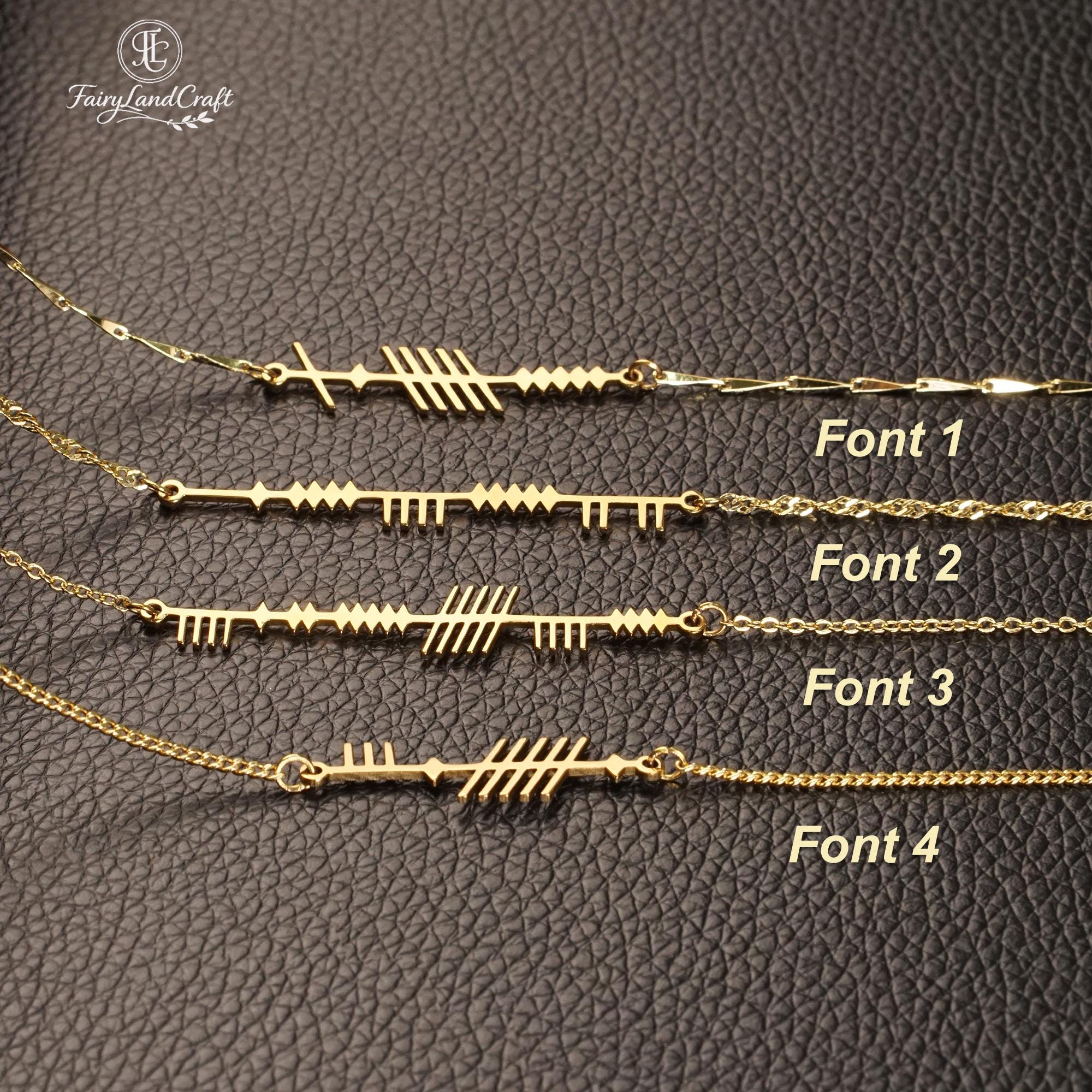 Viking Rune Necklace - Custom Runes Name Necklace, Personalized Viking Jewelry - Norse Mythology