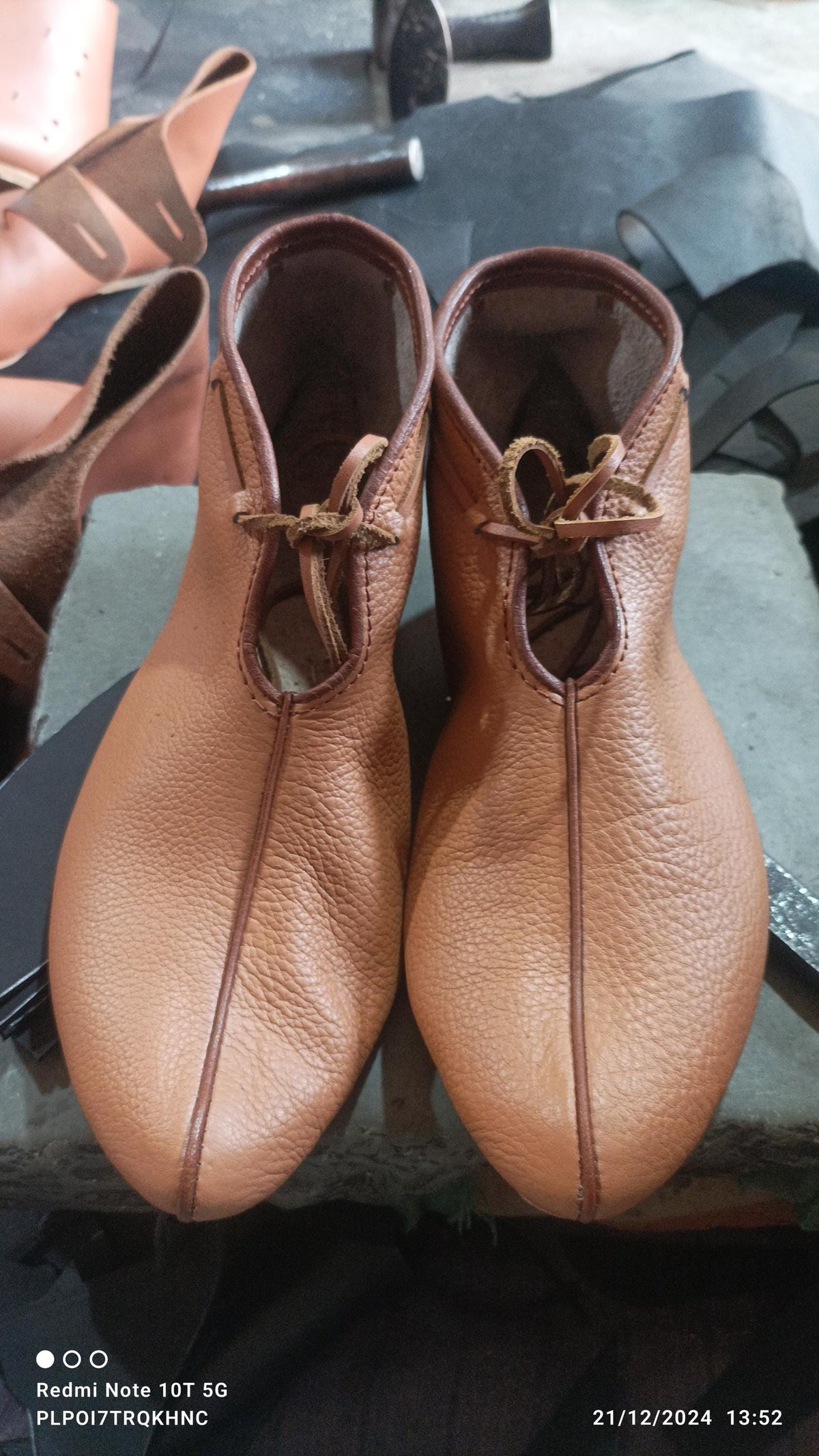 Viking Boots - Handmade Leather Viking Shoes, Historical Haithabu Turn Shoes