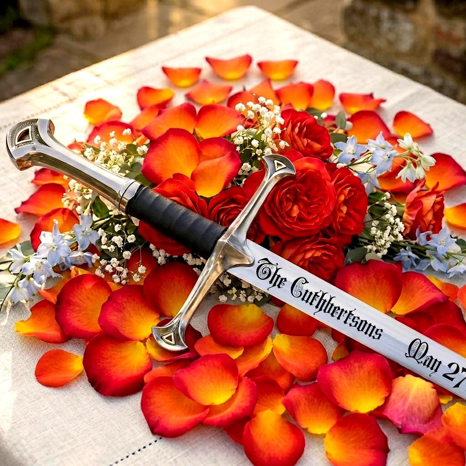 Viking Weapon Replica - Hand Forged Northmen Damascus Sword Replica, Authentic Viking Inspired