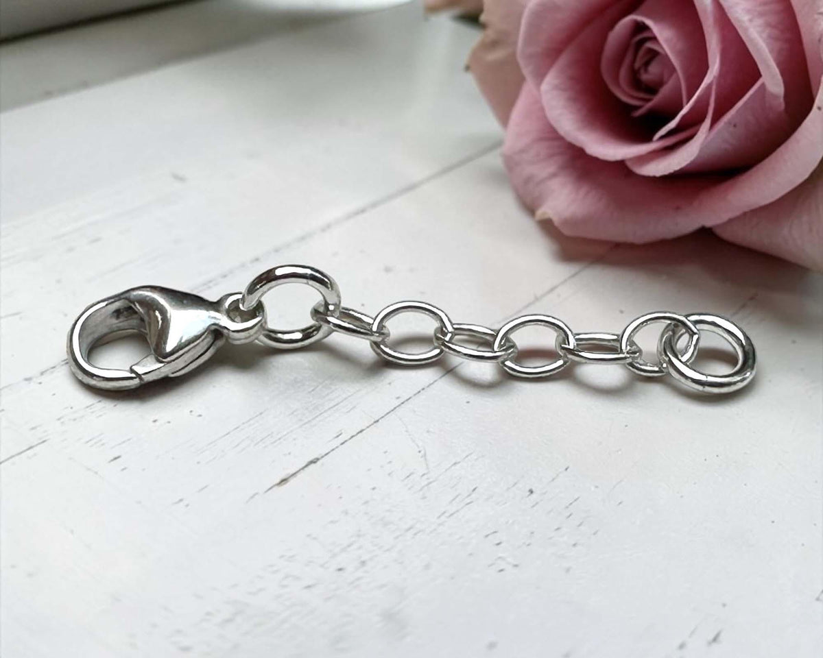 Viking Necklace - Oxidized Silver Square Byzantine Chain Necklace, 925 Sterling Silver Viking
