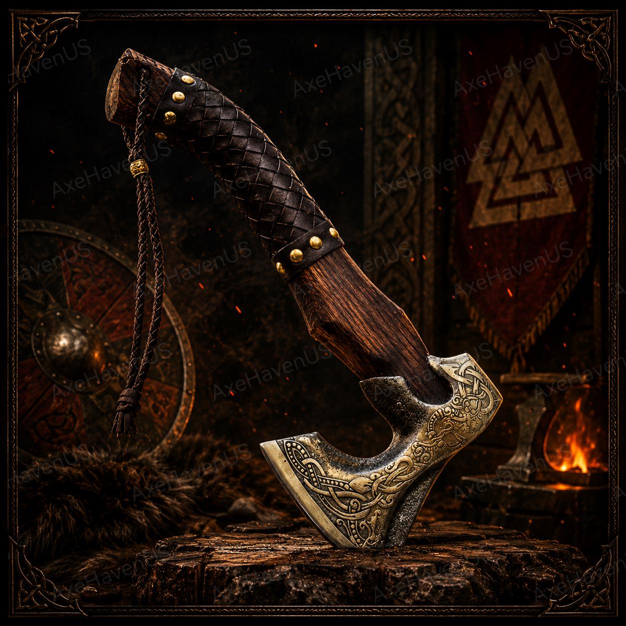 Viking Thor's Hammer Necklace - Stainless Steel Thor’s Hammer – Norse Mjolnir Pendant – Handmade