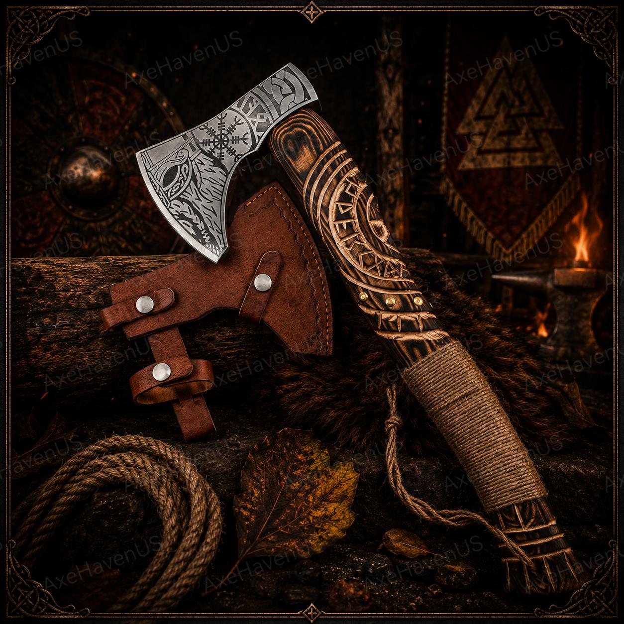 Viking Weapon Replica - Handmade Viking Axe, Norse Battle Axe, Viking Gift for Men, Medieval Decor
