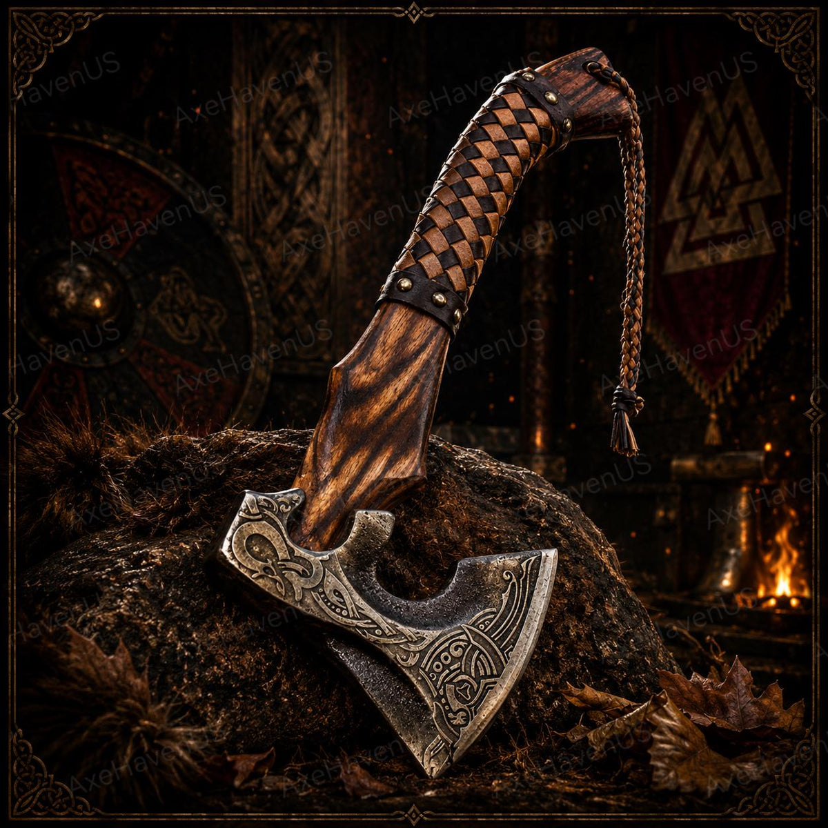 Viking Weapon Replica - Handmade Viking Axe, Norse Battle Axe, Viking Gift for Men, Medieval Decor