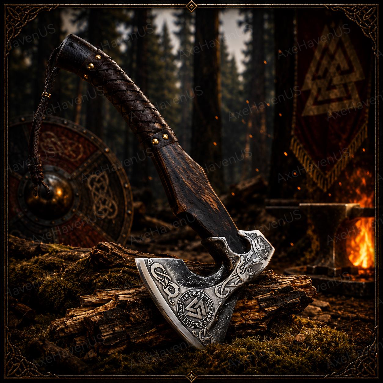 Viking Weapon Replica - Handmade Viking Axe, Norse Battle Axe, Viking Gift for Men, Medieval Decor