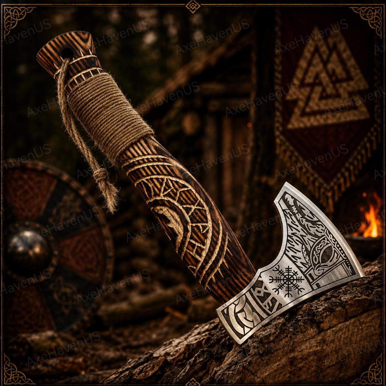 Viking Weapon Replica - Handmade Viking Axe, Norse Battle Axe, Viking Gift for Men, Medieval Decor