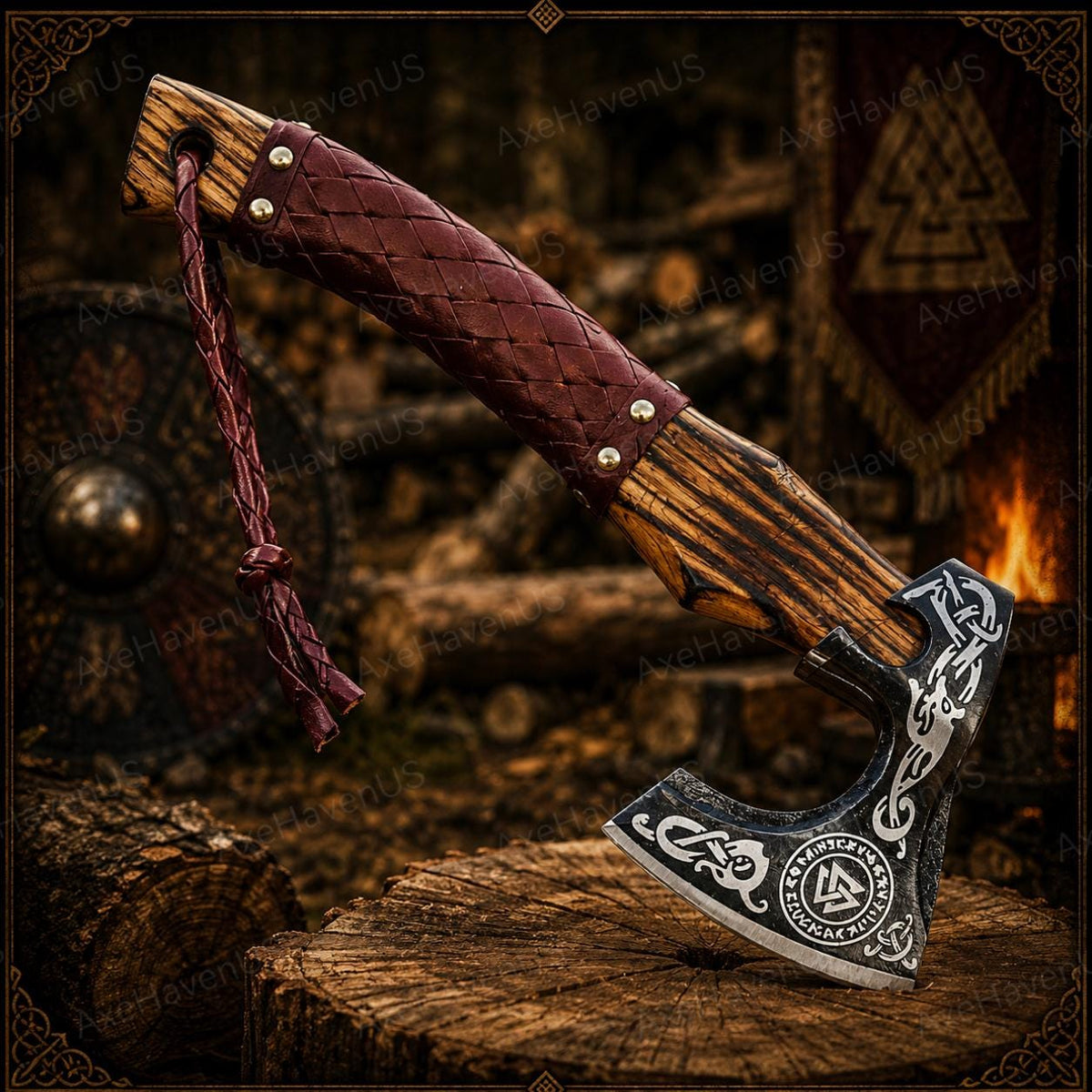 Viking Weapon Replica - Handmade Viking Axe, Norse Battle Axe, Viking Gift for Men, Medieval Decor
